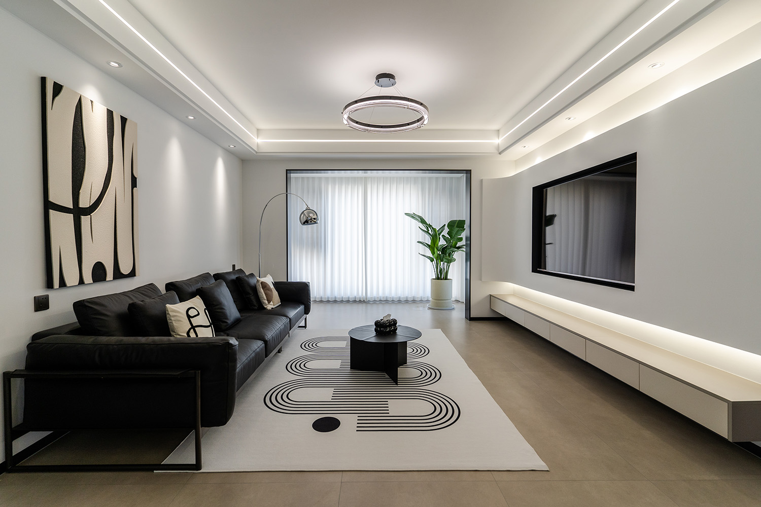 株洲家博整装铂悦府122㎡现代风格装修赏析